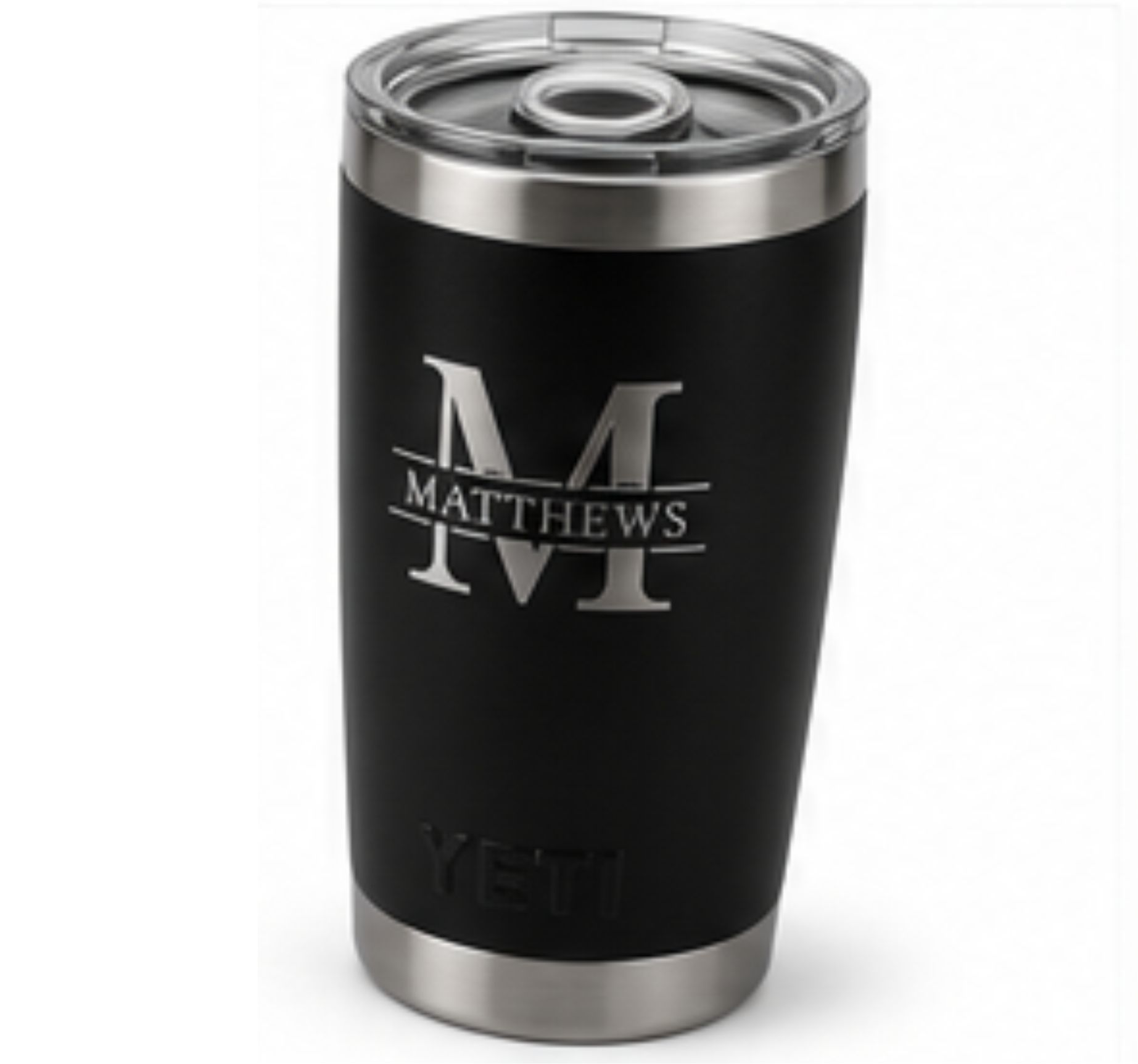Custom laser engraved tumbler