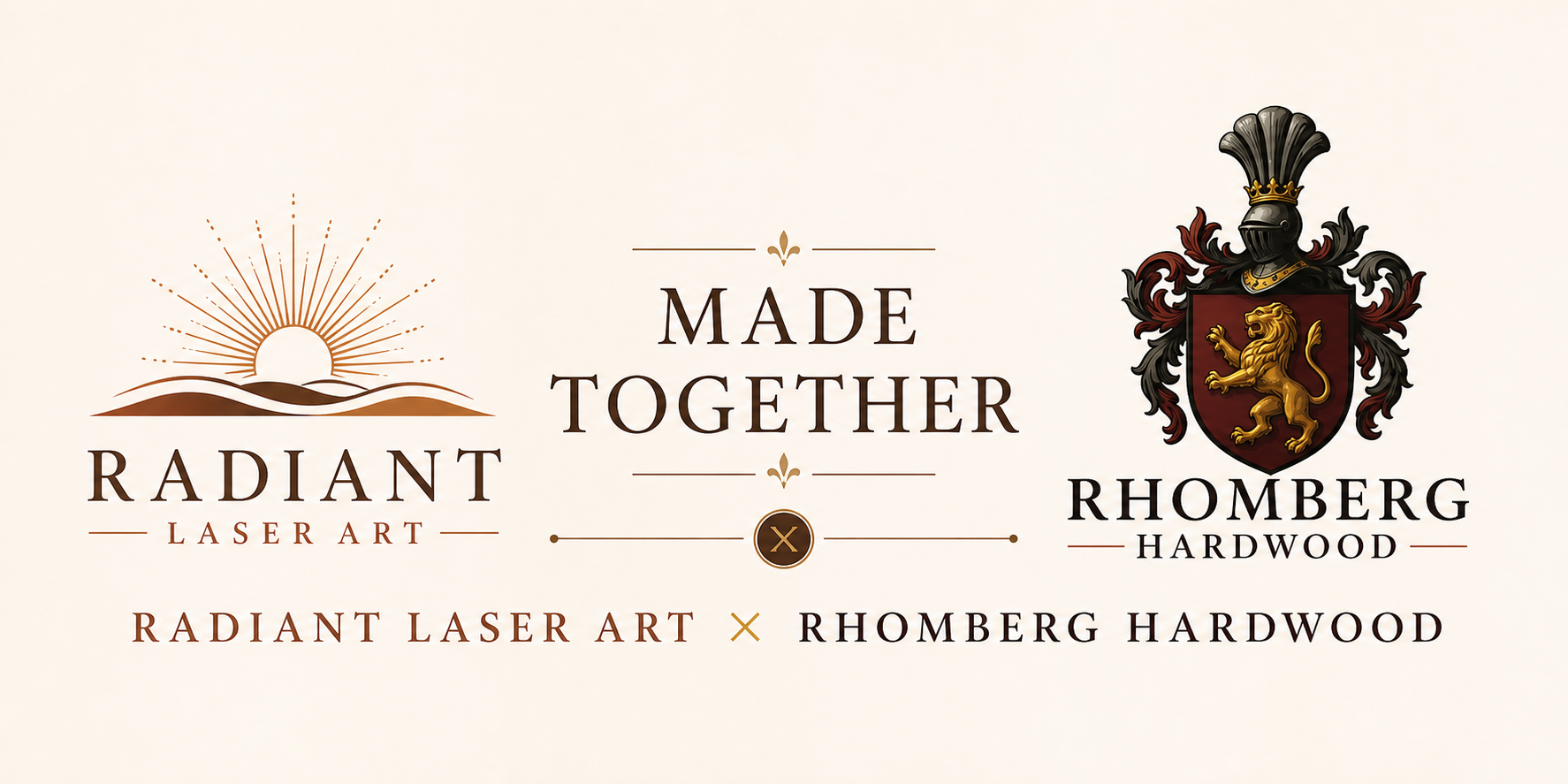 Made Together — Radiant Laser Art and Rhomberg Hardwood